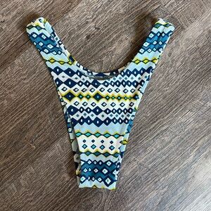 Aerie high leg cheeky bikini bottoms